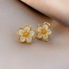 Flower Shell Alloy Earring 1 Pair - Gold - One Size