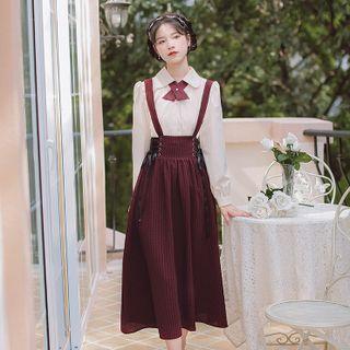 Set: Shirt + Suspender Dress