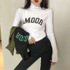 Cowl-neck Printed T-shirt