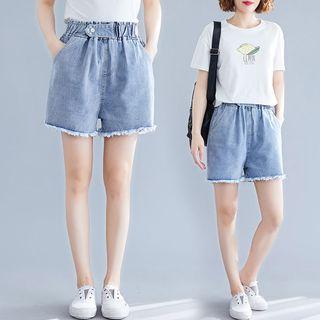 Denim Shorts Light Blue - L