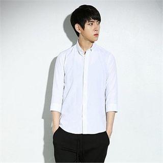 3/4-sleeve Button-down Shirt