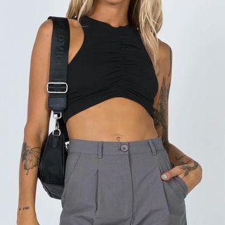 Ruched Crop Tank Top