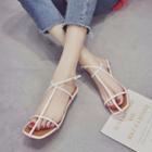 Caged Low Heel Sandals