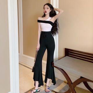 Halter Top / Boot-cut Pants