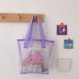 Bear Clear Mesh Shoulder Bag