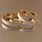 Heart Glaze Alloy Earring 1 Pair - Gold - One Size