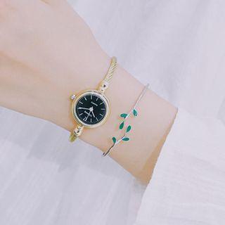 Set: Bangle Watch + Leaf Bangle