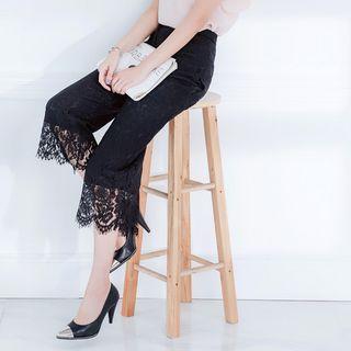 Lace Cropped Pants