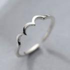 Wave Sterling Silver Open Ring 925 Silver - Silver - One Size