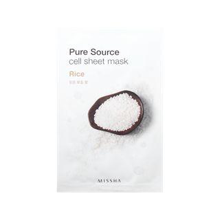 Missha - Pure Source Cell Sheet Mask (rice) 1pc(21g)