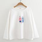Polar Bear Embroidered Long-sleeve T-shirt
