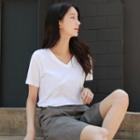 Basic V-neck T-shirt