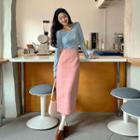 H-line Long Tweed Dress