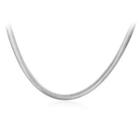 Simple Snake Necklace Silver - One Size