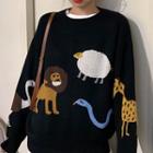 Jacquard Sweater Black - One Size