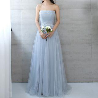 Plain Mesh Evening Gown (various Designs)
