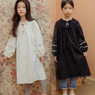 Family Matching Long-sleeve Embroidered Dress