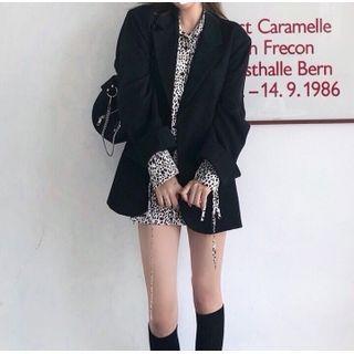 Long-sleeve Leopard Shirt / Blazer
