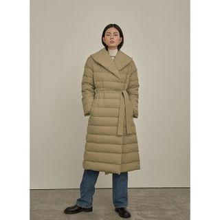 Shawl-collar Padding Coat