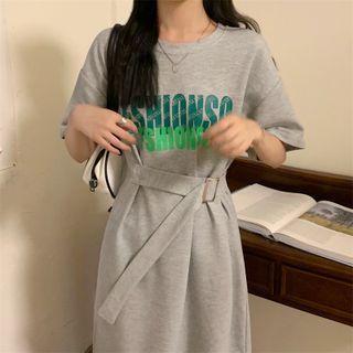 Waist Short-sleeve Dress