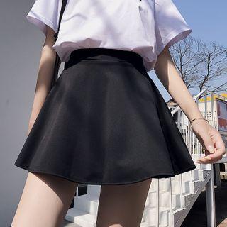 Inset Shorts High-waist Skirt