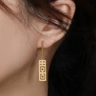 Word Stud Earring Gold - One Size
