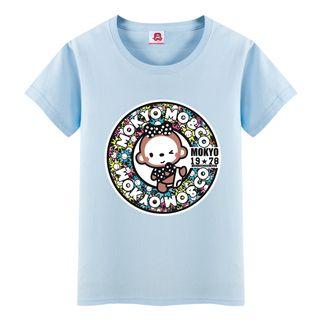 Short-sleeve Monkey Printed T-shirt