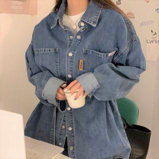 Sashed Denim Jacket Blue - One Size