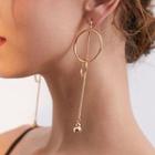 Alloy Geometric Dangle Earring 1 Pair - As Shown In Figure - One Size