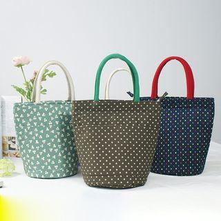 Canvas Pattern Lunchbox Bag