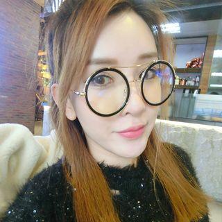Double-bridge Round Glasses