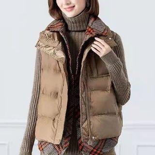 Mock Two-piece Padded Vest