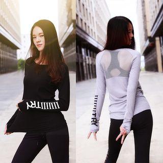 Mesh Back Sports Long-sleeve T-shirt