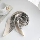 Paisley Light Square Scarf Light Beige - One Size