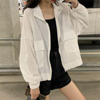 Zip Hoodie White - One Size