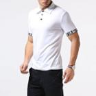 Short-sleeve Contrast Cuff Polo Shirt