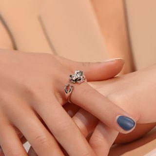 Hippo Open Ring 01 - 12398 - Silver - One Size