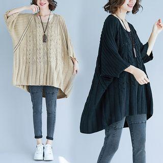 Loose-fit Cable Knit Sweater