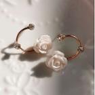 Rose Alloy Rhinestone Earring