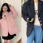 3-button Over-fit Blazer