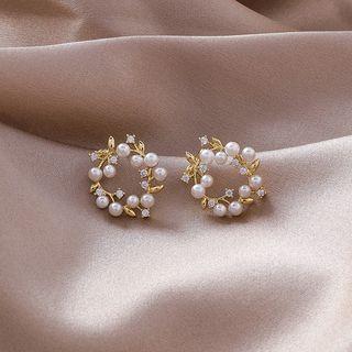 Faux Pearl Alloy Branches Earring As Shown In Figure - One Size
