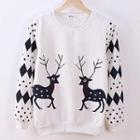 Deer Print Sweatshirt