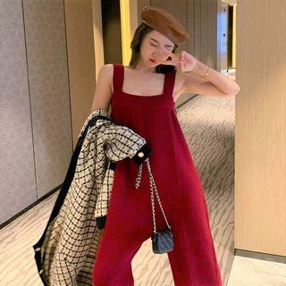 Sleeveless Knit Jumpsuit / Long-sleeve T-shirt