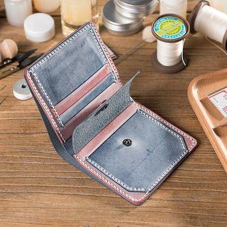 Diy Genuine Leather Color Panel Wallet