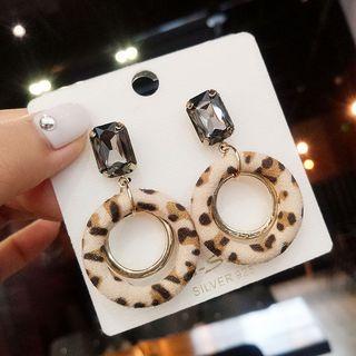 Leopard Hoop Earring