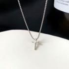 Cross Pendant Sterling Silver Necklace 1 Pc - Silver - One Size