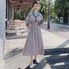 Belt Waist Coat Dress