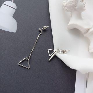 Triangle Non-matching Drop Earring