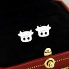 Cartoon Ox Stud Earring 1 Pair - Earrings - Ox - One Size