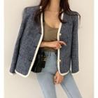 Long Sleeve Tweed Cardigan